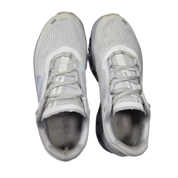 On Cloudmonster Running Shoes Womens 8 61.97649 White Glacier Running Sneaker - Picture 11 of 13